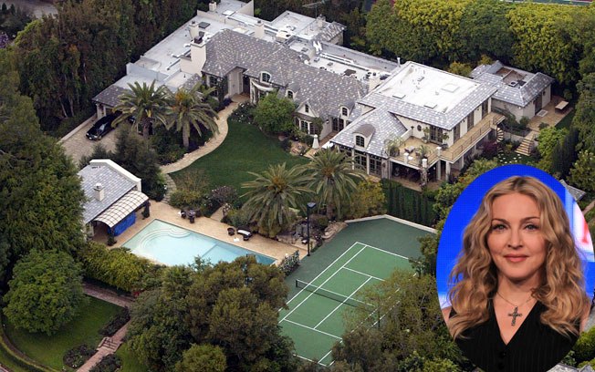 Madonna e sua mansão de US$ 28 milhões em Beverly Hills