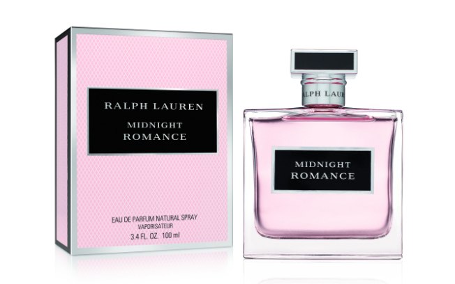 Perfume Midnight Romance (Ralph Lauren), com notas de lichia, peônia rosa, jasmim e baunilha negra. R$ 269 (30 ml) e R$ 419 (50 ml)