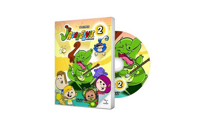 Outra diversão sonora para os pequenos é o DVD do Jacarelvis e Amigos Vol. 2 (R$ 19,90)