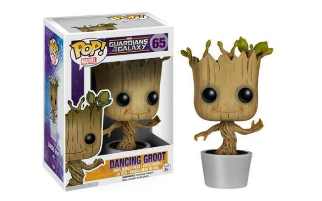 O Groot de Os Guardiões da Galáxia em versão miniatura da Funko! Pop. De Iron Studios Concept Store (R$ 79,90)