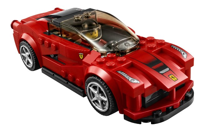 Esta Ferrari vai encantar as crianças. De Lego. (R$ 94,99)